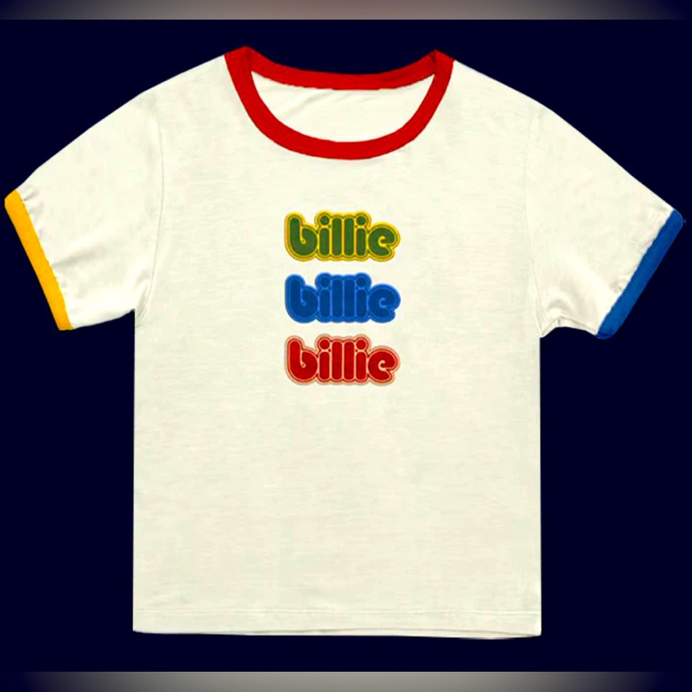 NWOT BILLIE EILISH HIT ME HARD AND SOFT TOUR EXCLUSIVE CROPPED COTTON SHIRT